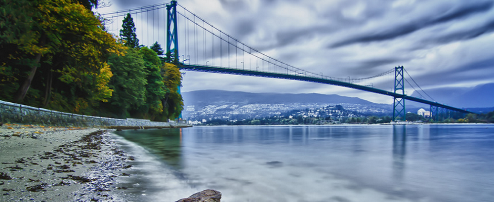 Lions Gate Bridge from Stanley Park